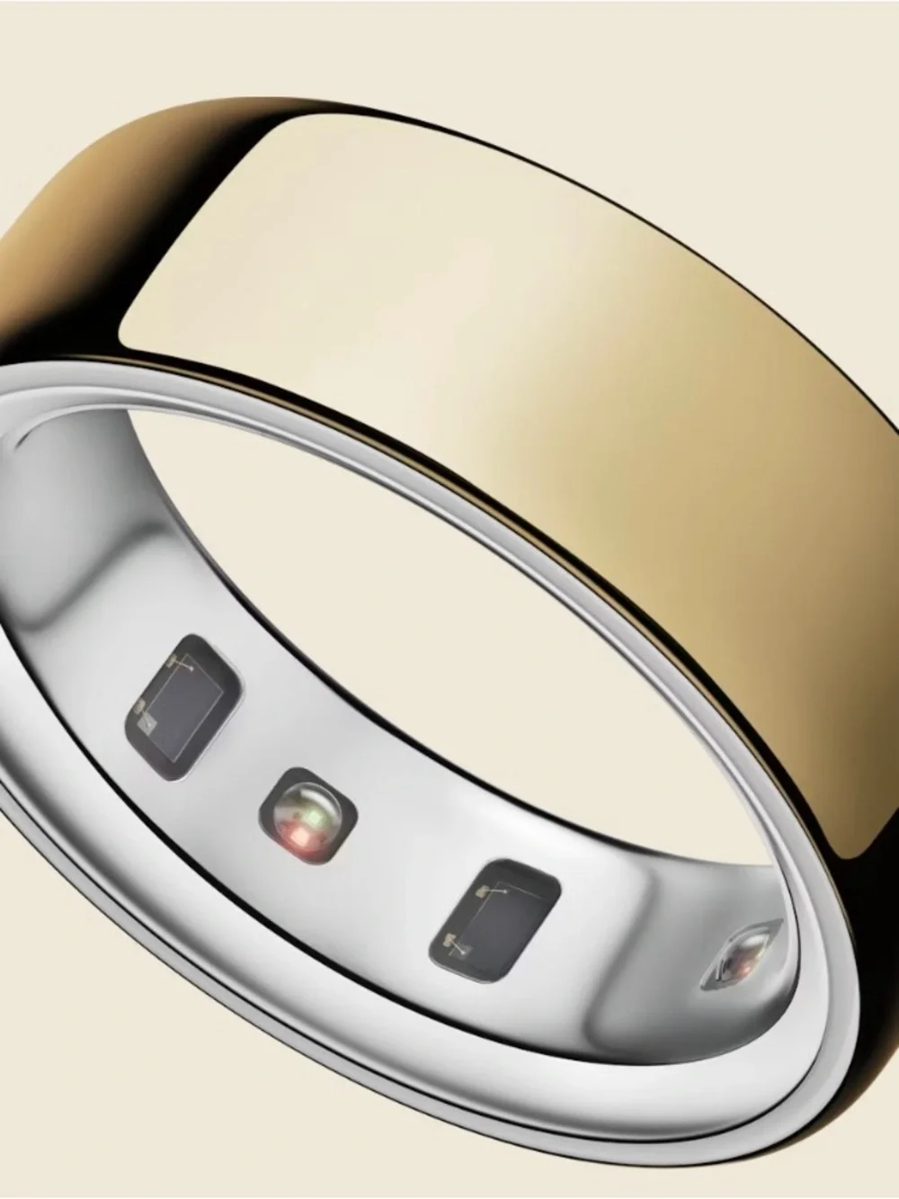 Oura Ring - Gold Top with Silver Band